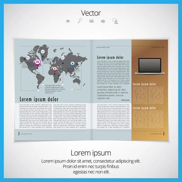 Layout magazine — Stock vektor