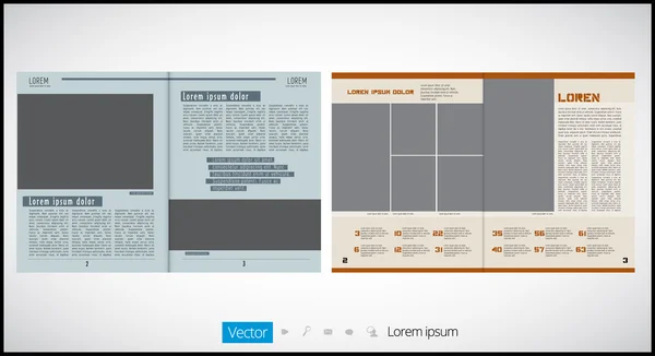 Revista de layout —  Vetores de Stock