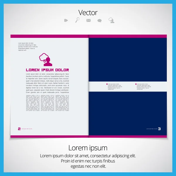 Revista Layout — Vector de stock