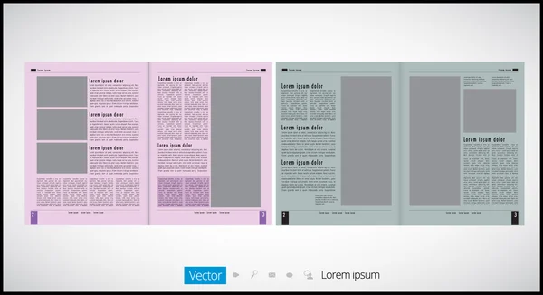 Журнал Layout — стоковый вектор