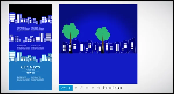 Contexte de la ville — Image vectorielle