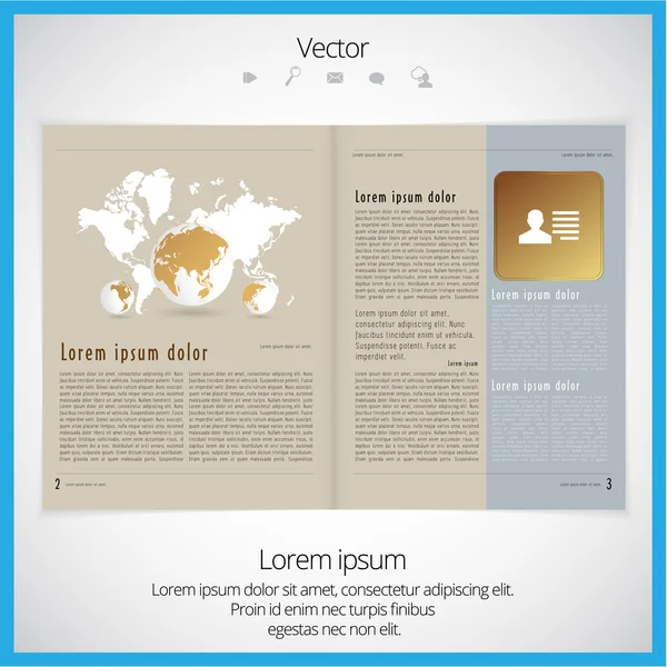 Layout magazine — Stock Vector