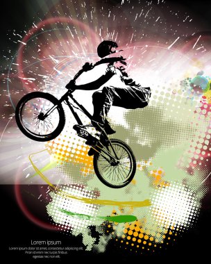 BMX hüner illüstrasyon