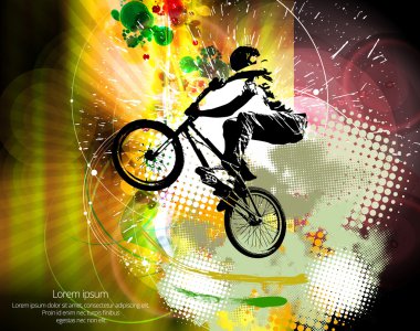BMX hüner illüstrasyon