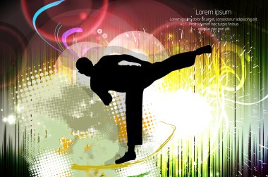 Karate illüstrasyon