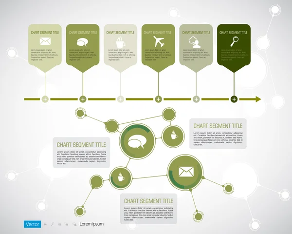 Tidslinje Infographic — Stock vektor