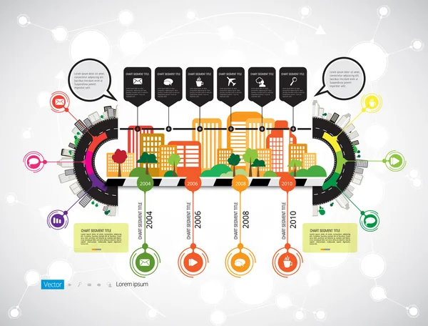 Infographie chronologique — Image vectorielle