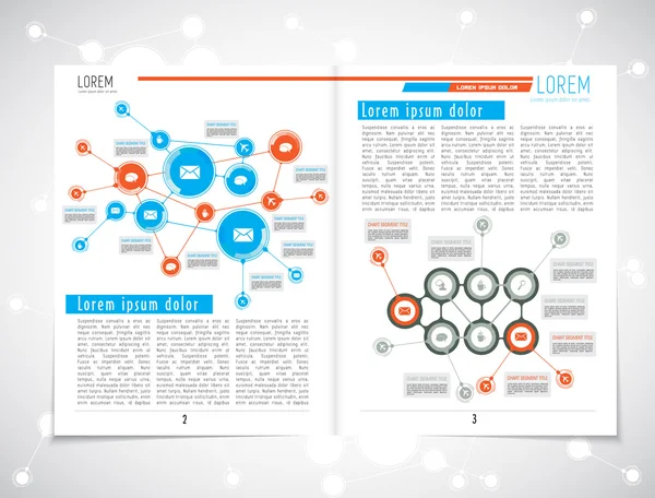 布局杂志 — 图库矢量图片