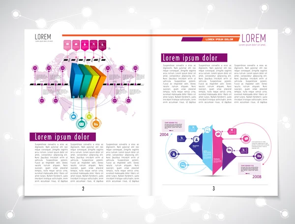 Revista de layout — Vetor de Stock