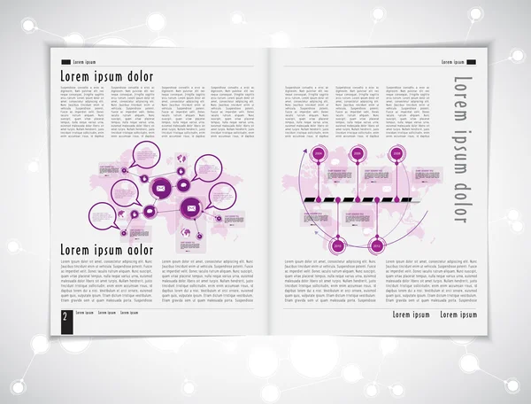 布局杂志 — 图库矢量图片