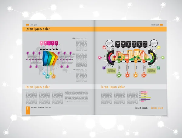 Revista Layout — Archivo Imágenes Vectoriales