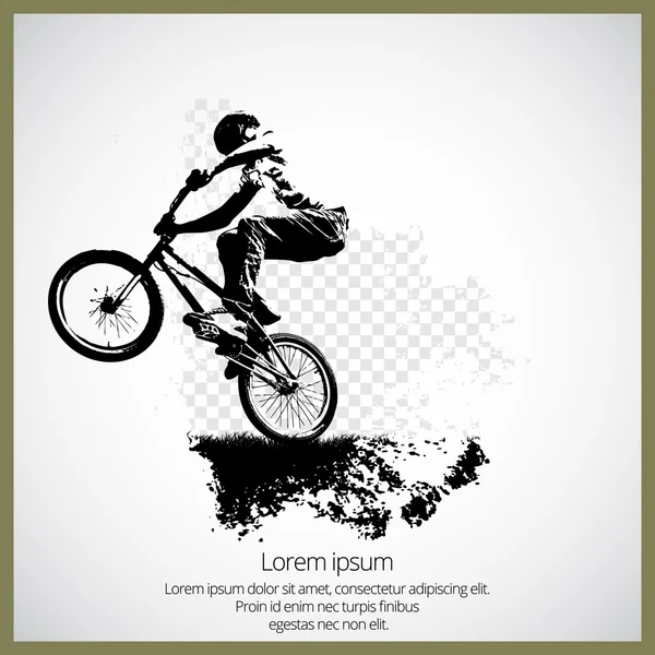 BMX bisikletçi — Stok Vektör