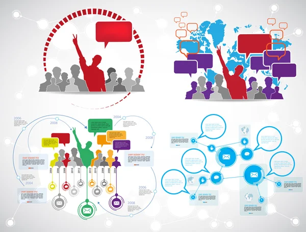 Infographie chronologique — Image vectorielle