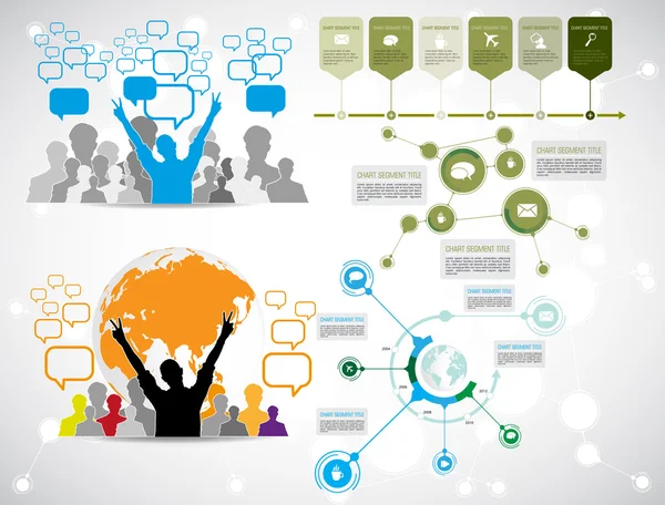 Infographie chronologique — Image vectorielle