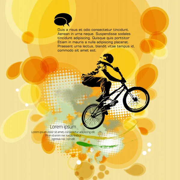 Illustration BMX motard — Image vectorielle