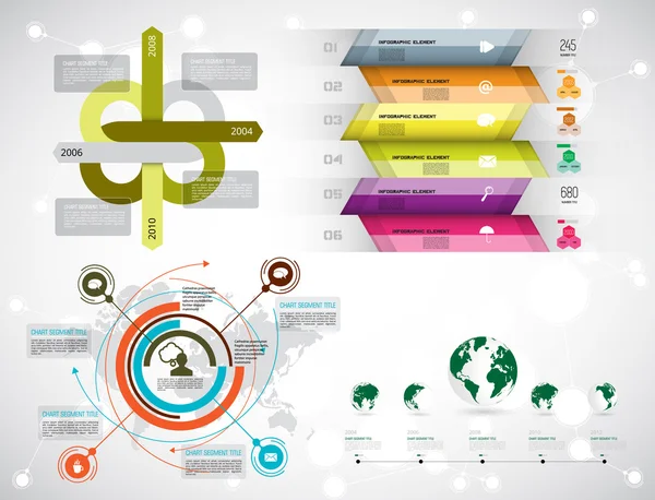 Ilustración Infografía — Vector de stock