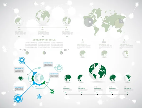 Illustrazione Infografica — Vettoriale Stock