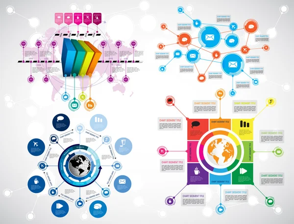 Ilustração Infográfico — Vetor de Stock