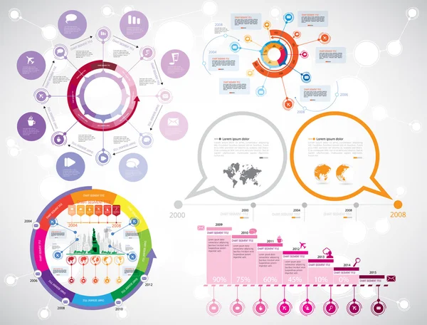 Ilustración Infografía — Vector de stock