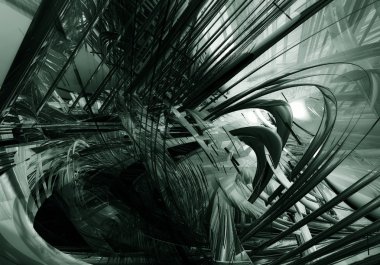 3D fütüristik arka plan