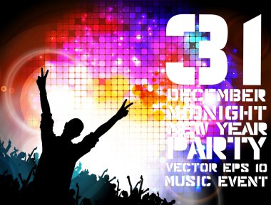 Gece parti illüstrasyon