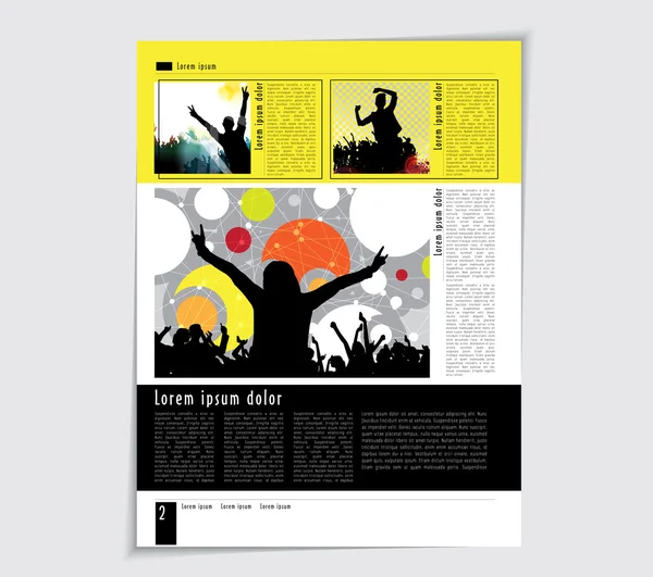 Revista Layout — Vector de stock