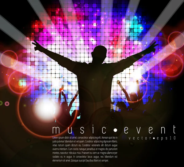 Musik event illustration — Stock vektor
