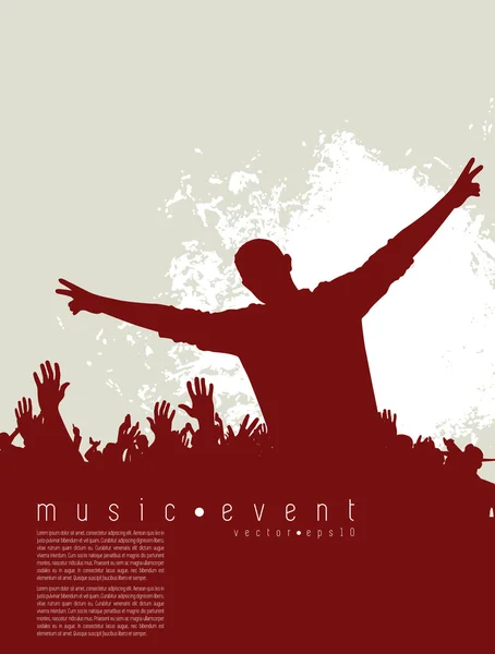 Music event illustration — Stock Vector