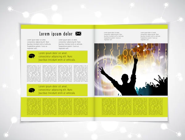 Revista Layout — Vector de stock