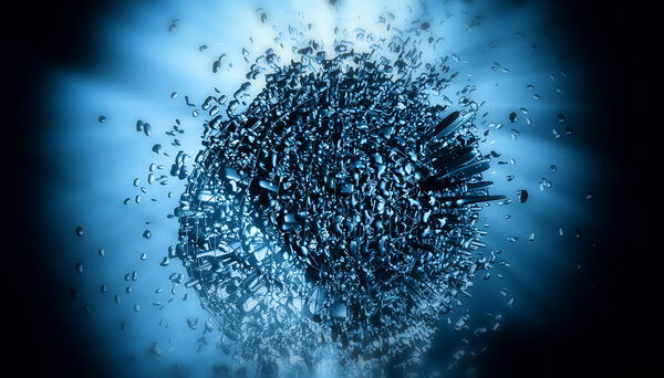 3D futuristic background