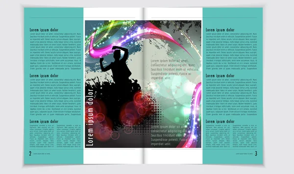 Revista Layout — Vector de stock