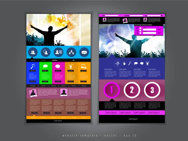 ウェブサイトのデザインテンプレート — ストックベクタ