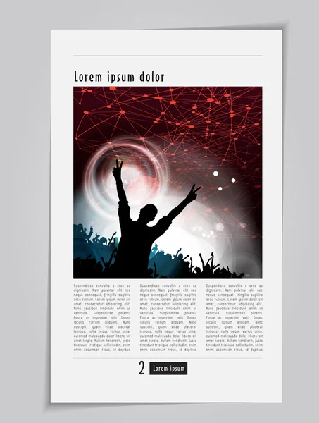 Magazine de mise en page — Image vectorielle