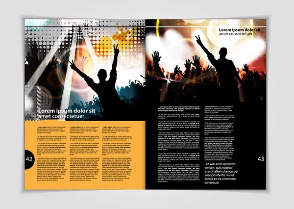 Revista Layout — Vector de stock