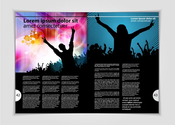 Layout-Magazin — Stockvektor