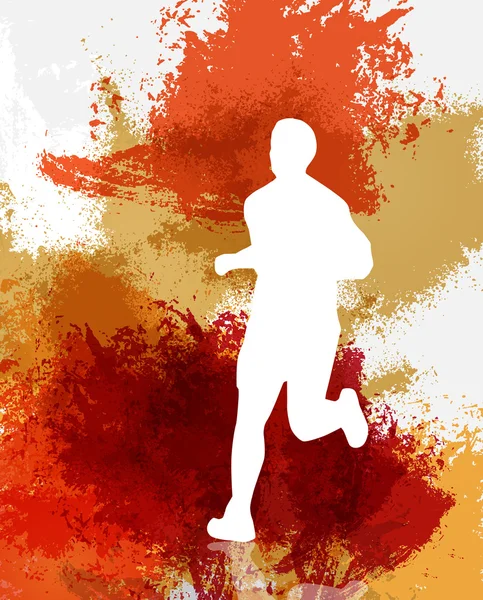 Marathon löpare illustration — Stockfoto