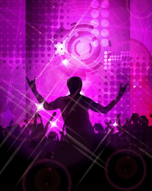 Müzik olay arka plan posteri veya başlığı için