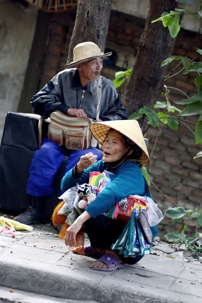 Street vendor in poor country — Stock Photo, Image