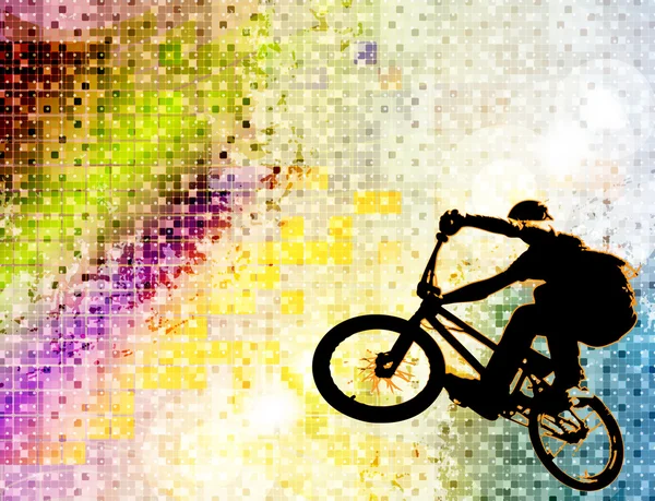 Bmx 자전거 타는 사람 — 스톡 사진