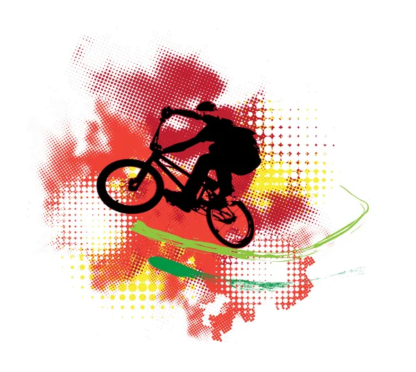BMX ciclista — Foto Stock