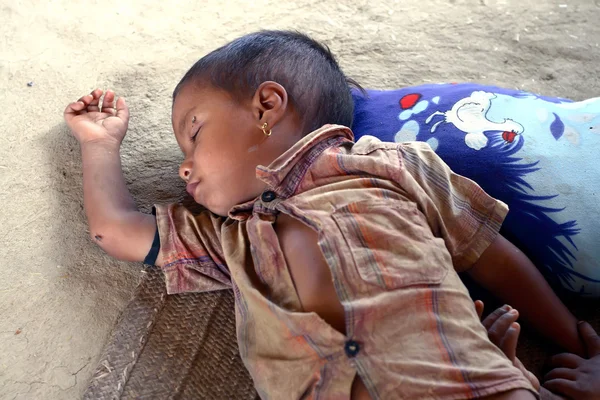 Indian sleeping baby — Stock Photo, Image