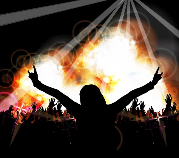 Music event background for poster or banner — Stock Photo, Image