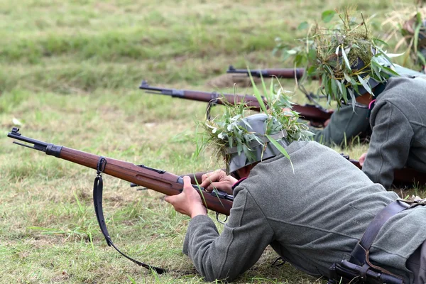 Militära återuppbyggnad i Polen — Stockfoto