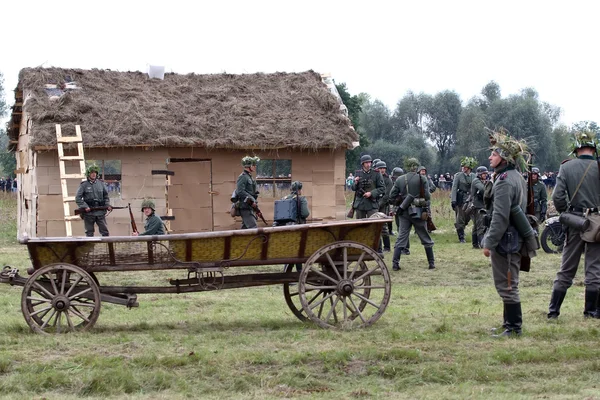 Reconstrucción militar en Polonia — Foto de Stock