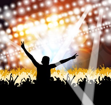 Konser arka plan illüstrasyon
