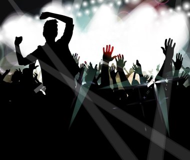 Konser arka plan illüstrasyon