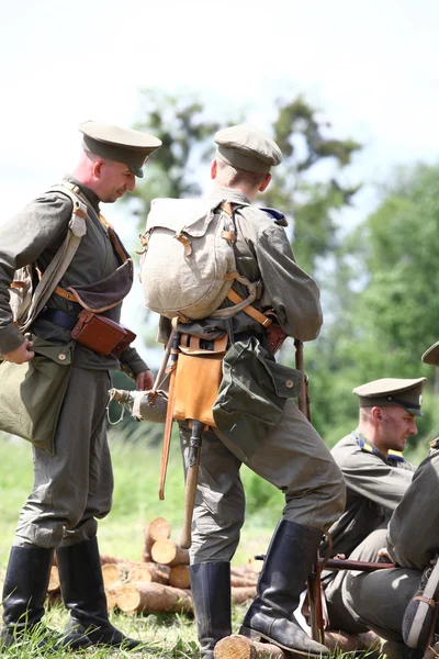 Reconstrucción militar en Polonia . — Foto de Stock