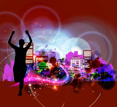 Konser arka plan illüstrasyon