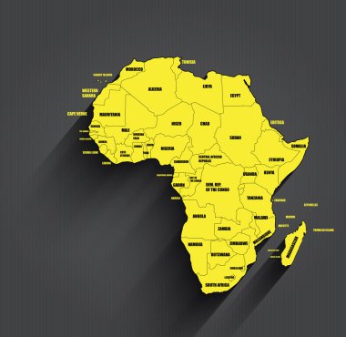 Afrika harita arka plan