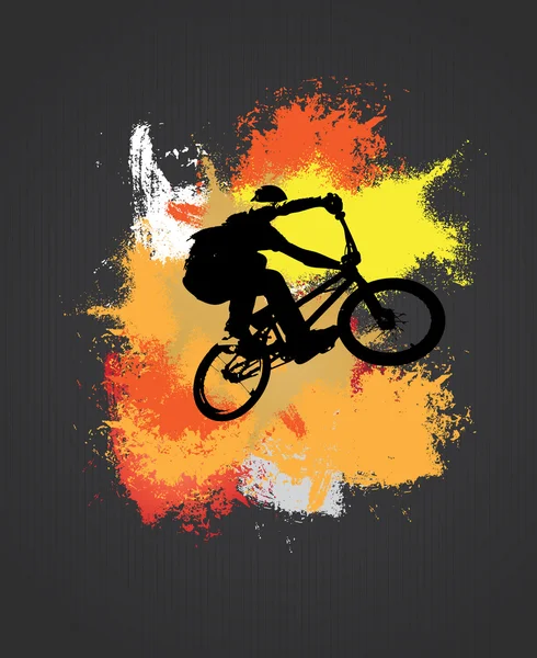 BMX biker imagen — Foto de Stock